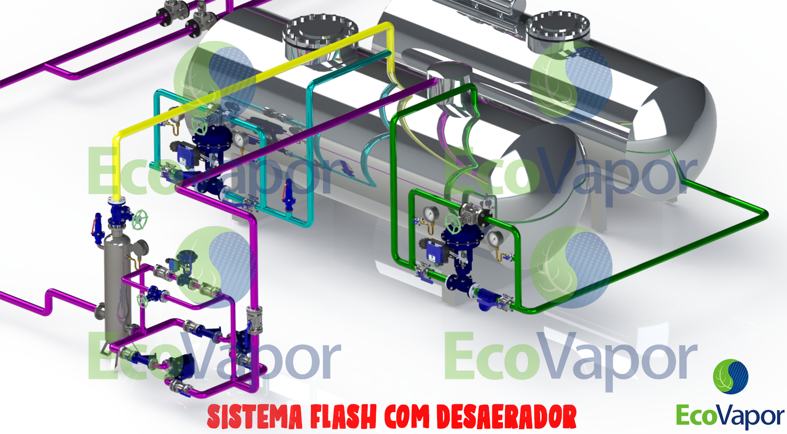SISTEMA FLASH COM DESAERADOR